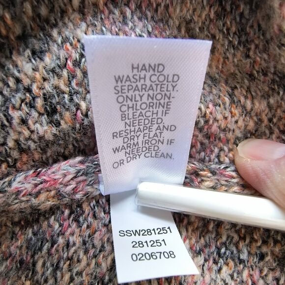 J Jill Sweater Womens 3X Multicolor Marled Pullover Turtleneck Relaxed Cozy - Picture 15 of 15